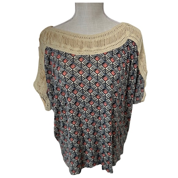 Free People Boho Geometric Top - Picture 2 of 8